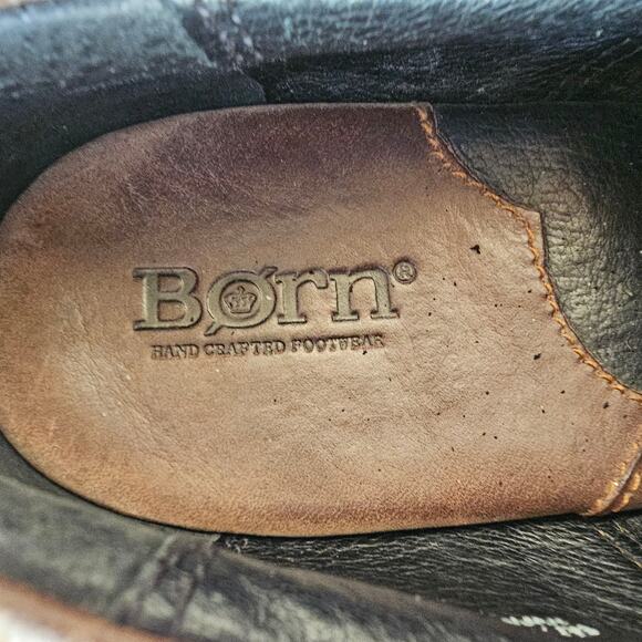 Born Women's Kenny Leather Western Slip On Shooties Size 8.5‎ Brown Comfort Barn - Picture 4 of 6